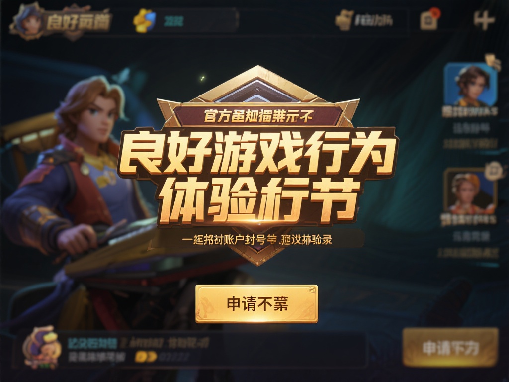 良好的游戏行为：官方明确表示，只有那些没