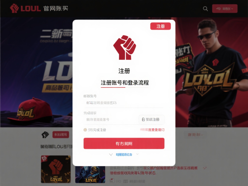 LOL官方网站购买游戏周边产品的步骤指南 二、注册账号与登录流程
在LOL官网官